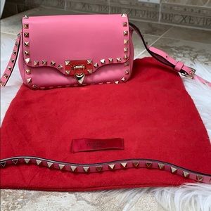 Valentino Rock stud Mini Crossbody in Pink